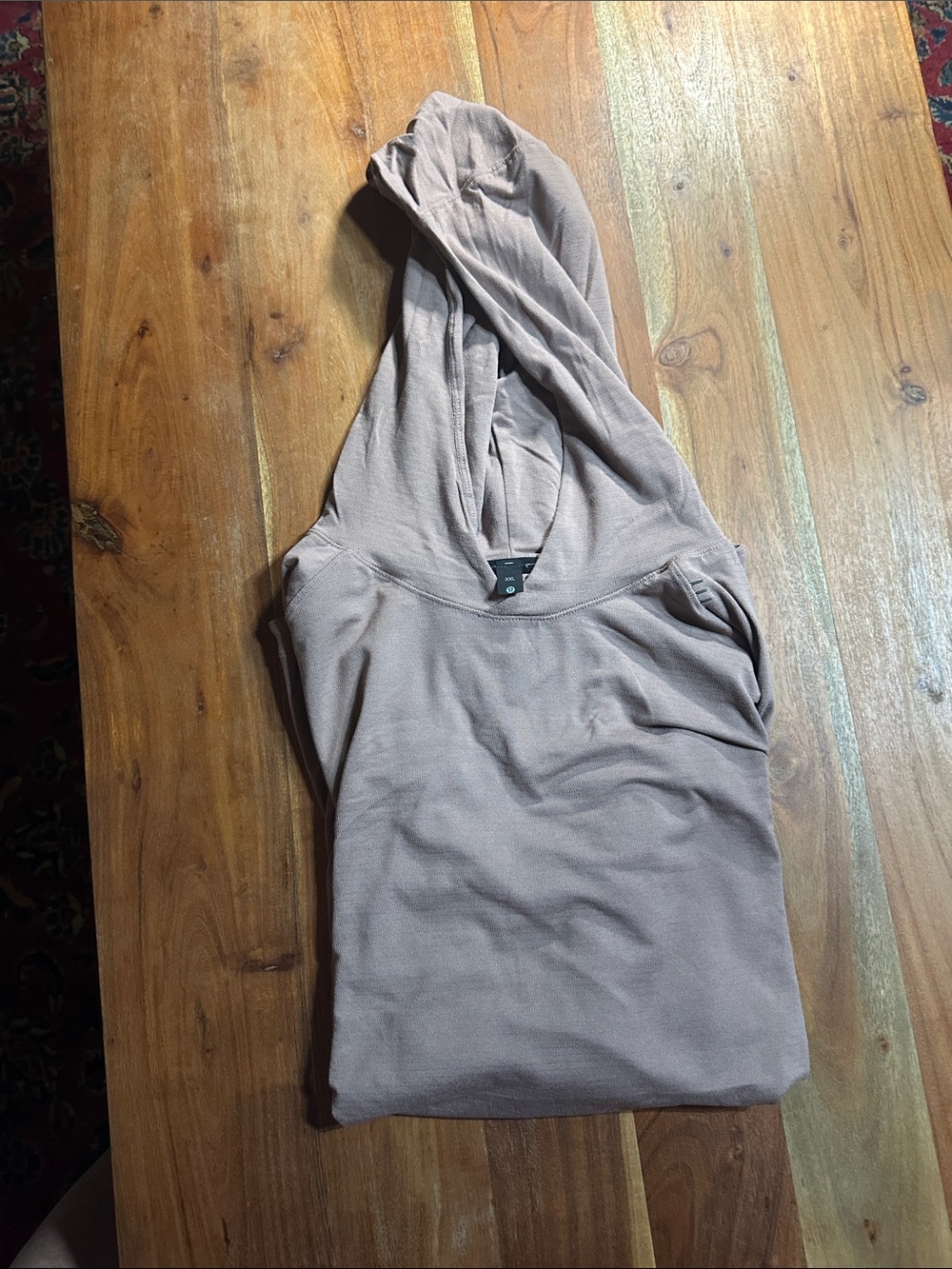 lululemon athletica Long Sleeve Hooded Pullover in Dusty Mauve